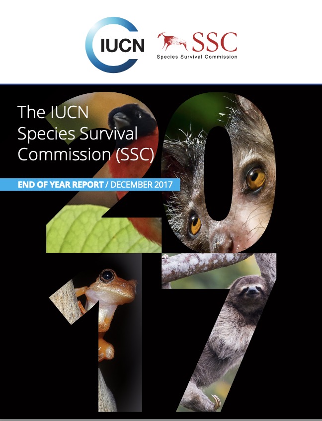 世界自然保护联盟IUCN：SSC Quarterly Report 2017 December