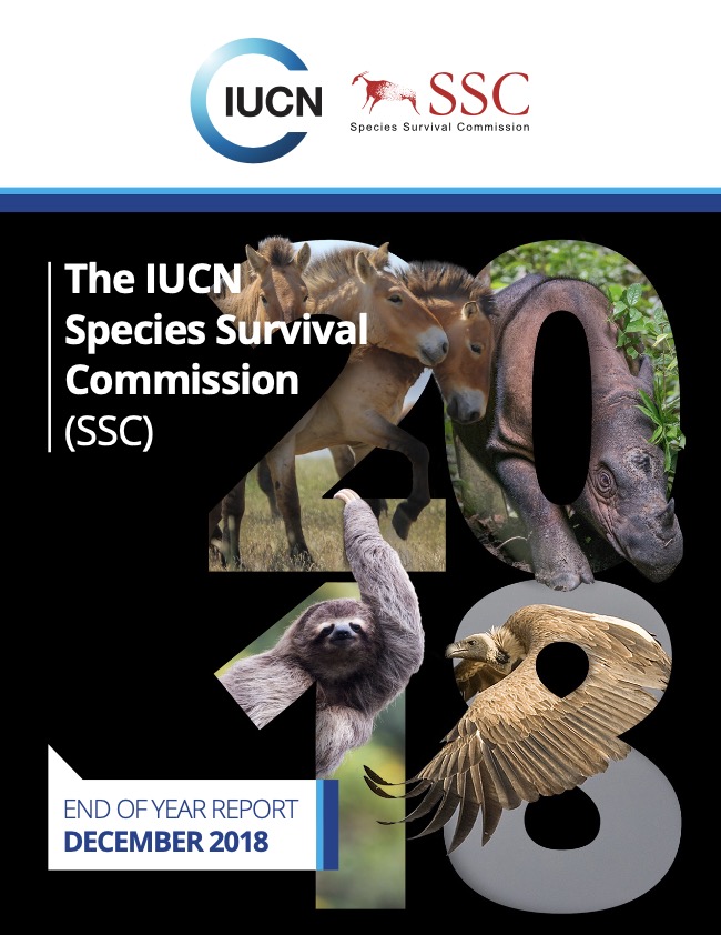 世界自然保护联盟IUCN：SSC Quarterly Report 2018 December