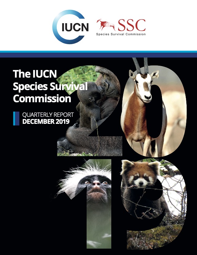 世界自然保护联盟IUCN：SSC Quarterly Report 2019 December