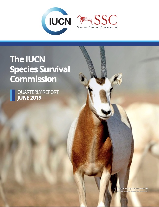 世界自然保护联盟IUCN：SSC Quarterly Report 2019 June